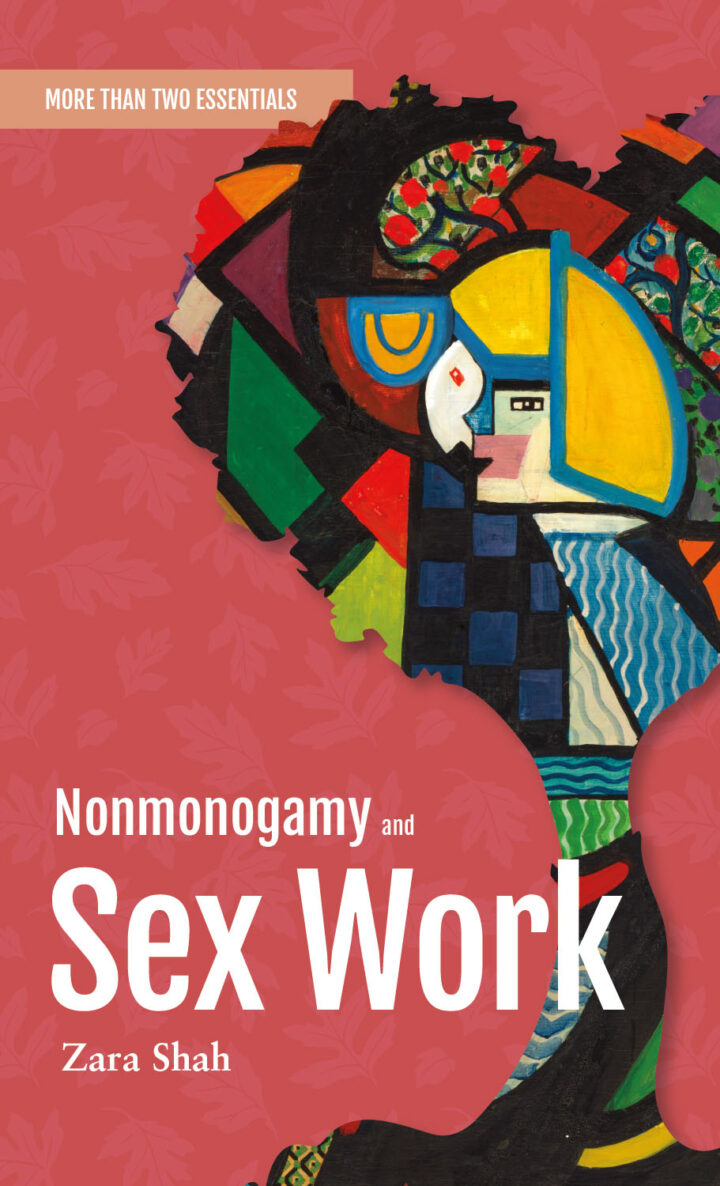 Cover of Nonmonogamy and Sex Work by Zara Shah featuring an abstract tree on a red background.